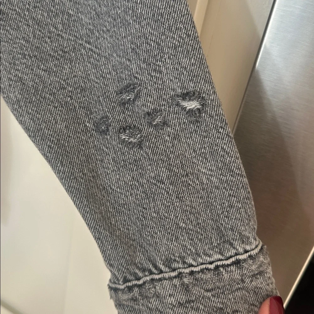 Zara Distressed Denim Jacket